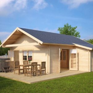 Bungalow bois « Dakota » 43 m² | 7 x 7 m