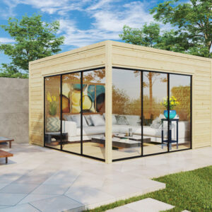Abri de jardin design « Olivia Alu » 14 m² | 4 x 4 m