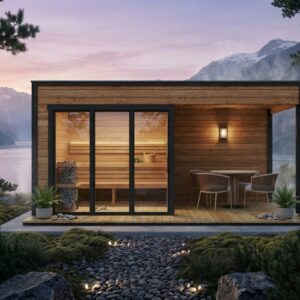 Sauna de jardin moderne « Nord » 5 m² | 5 x 2 m