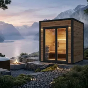 Petit sauna extérieur « Lyse » 4 m² | 2 x 2 m