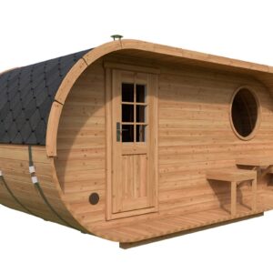 Sauna ovale extérieur | 5 x 2 m
