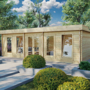 Studio de jardin toit plat « Hansa A » 30 m² | 8 x 4 m