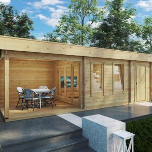 Abri de jardin avec rangement « Super Lucas E » 15 m² | 8 x 3 m