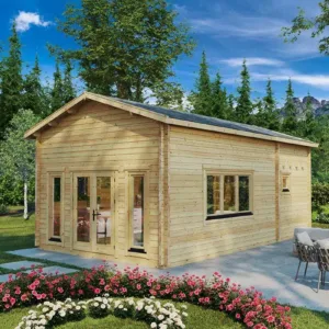 Chalet en bois avec mezzanine « Stefan 5 » 33 m² | 5 x 8 m