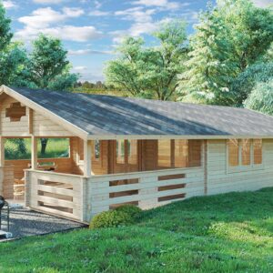 Maison en bois en kit « Holiday F » 53 m² | 7 x 12 m
